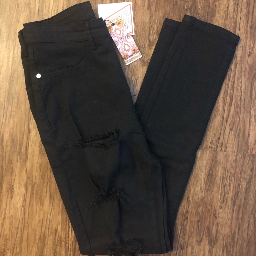 Petite Slash Rip Jegging - Picture 2 of 5